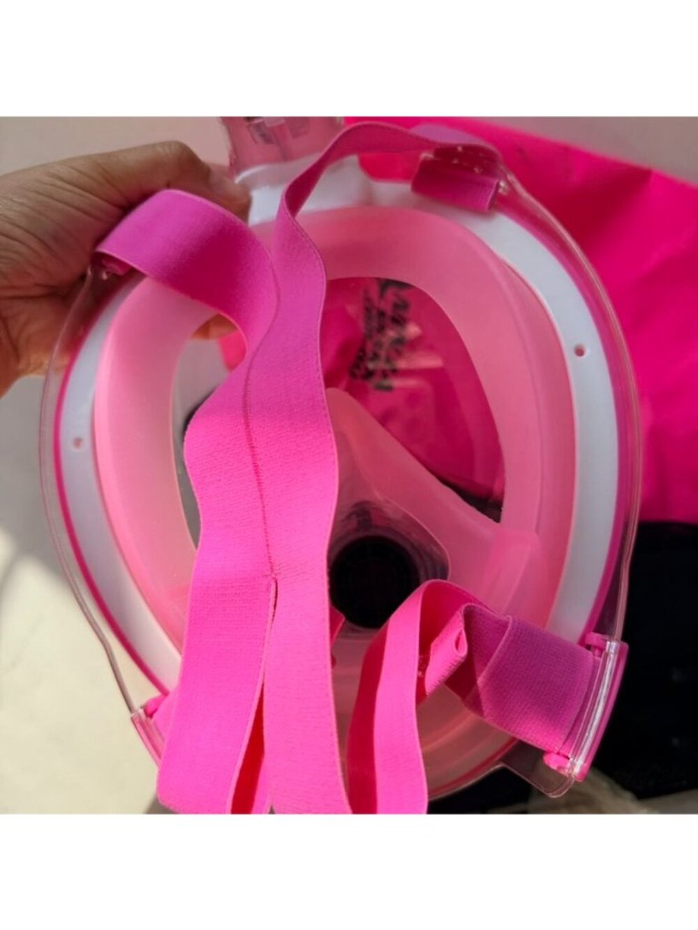 Ninja Shark Electra Full Face Snorkel Mask Pink Dry Bag Accessories - Picture 7 of 14